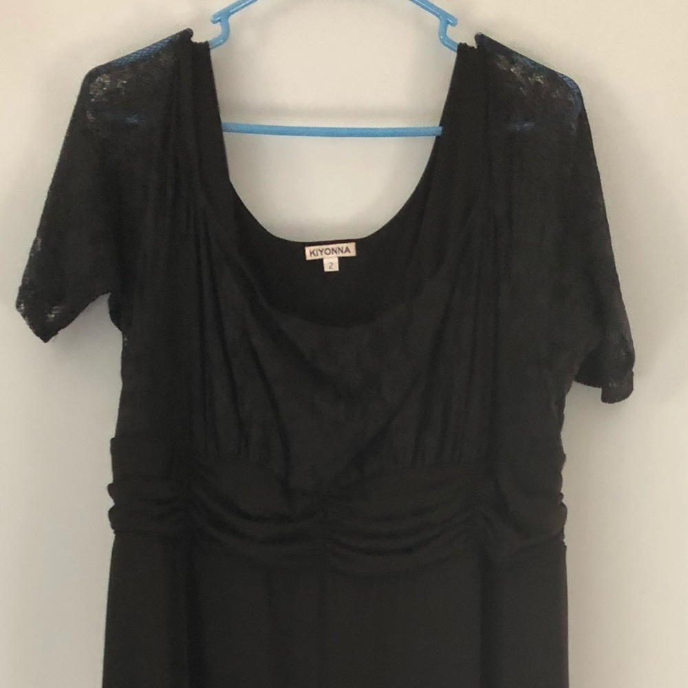 Black Kiyonna plus size lace dress